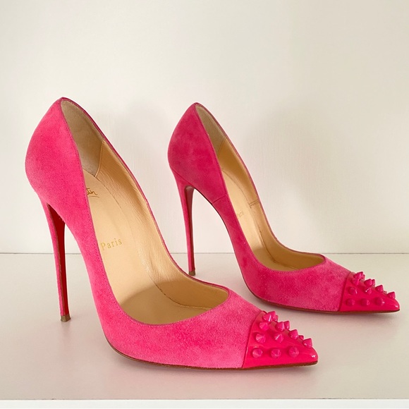 Christian Louboutin Shoes Christian Louboutin Hot Pink Spike Cap